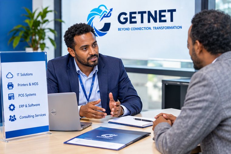 GETNET consultant meeting a client